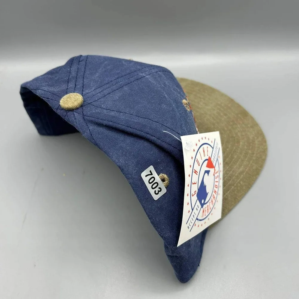 Vintage San Diego Padres Hat Men Blue Brown Signatures Snap Back Cap New